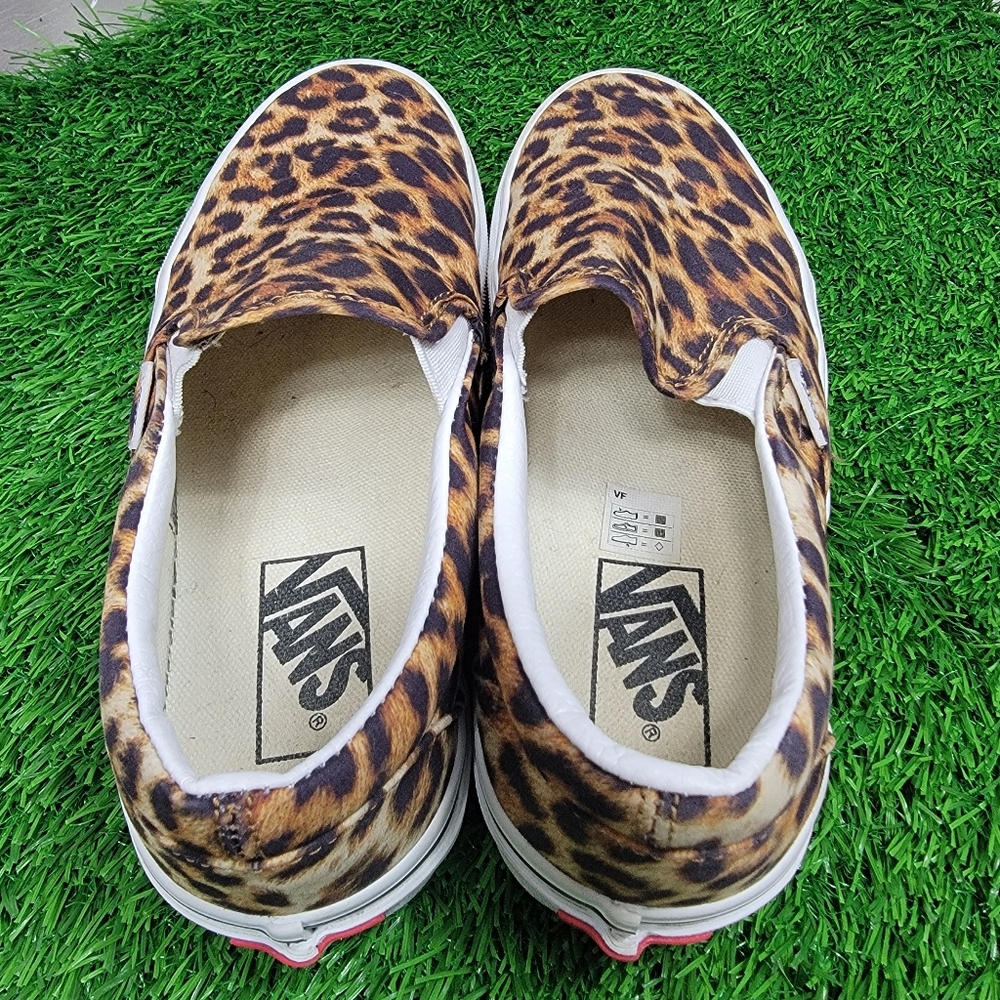 Vans Leopard Print Slip-On Shoes - Picture 3 of 7
